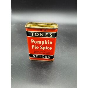 Vintage Tone's Pumpkin Pie Spice Tin